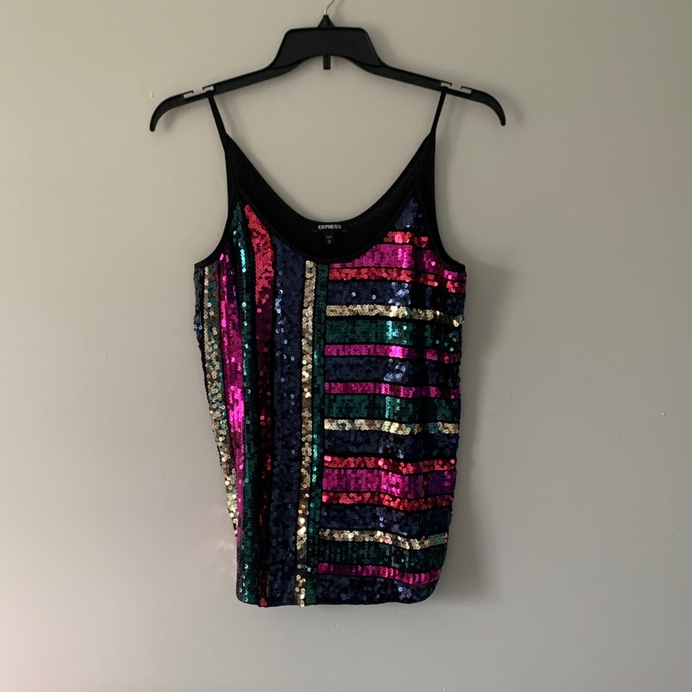 Festive sequin cami